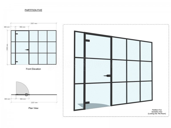 Kent Commercial Kitchens (Ashford, Kent): T-Bar Industrial-Style Glass Office Fit-Out Using Acoustic Glass For Soundproofing