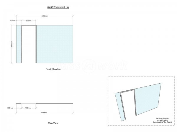 Workspace 365 (Swanley, Kent): Glass Office Partition With Timber Door