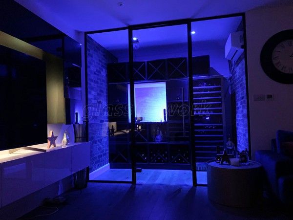 Residential Project (Fleet, Hampshire): Made to Measure Glass Wine Room