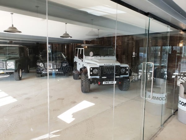 Armada Property Group Ltd (Essendon, Hertfordshire): Two Inline Partitions With Top Hung Sliding Doors And Land Rover Defenders!