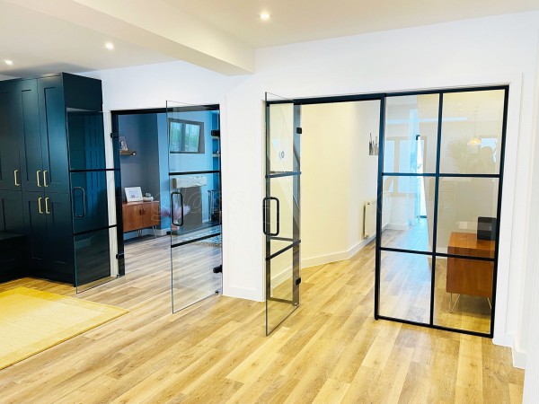 Domestic Project (Mansfield, Nottinghamshire): T-Bar Panelled Glass Walls and Doors in the Heritage-Style
