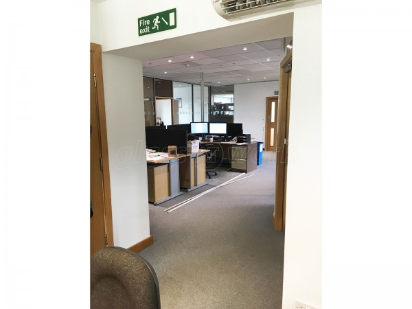 TI Security (Garforth, Leeds): Glass Partition With Glass Door