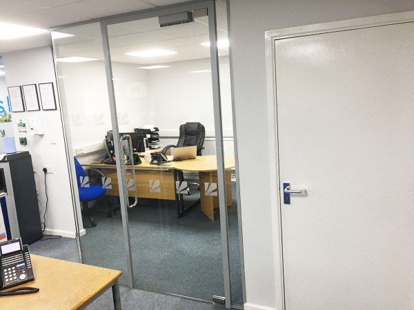 Daly Systems Ltd (Leicester, East Midlands): Faceted Glass Office Partition