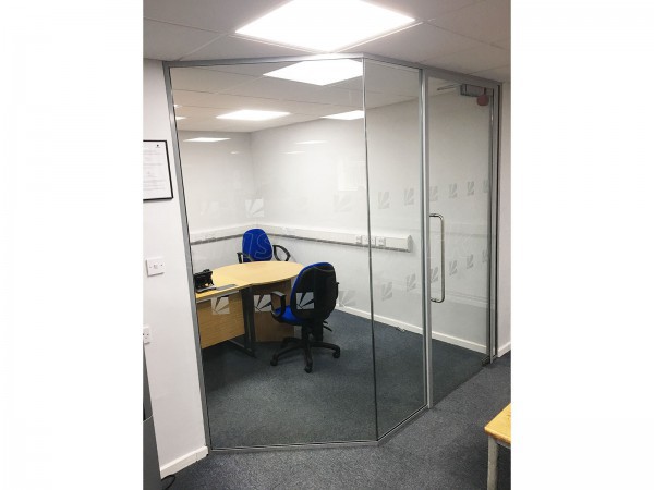 Daly Systems Ltd (Leicester, East Midlands): Faceted Glass Office Partition
