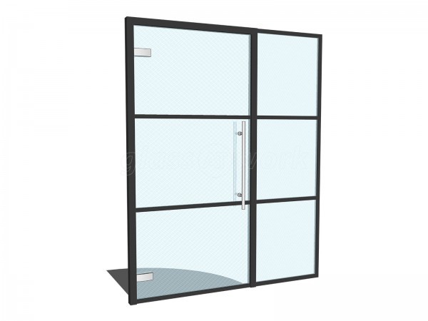 Domestic Project (Mold, Flintshire): T-bar Heritage Style Metal and Glass Door With Side Panel
