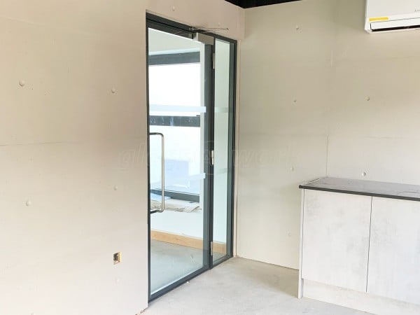 Lilleker Bros Ltd (Rotherham, South Yorkshire): Acoustic Glass Partition with Double Glazed Door Leaf