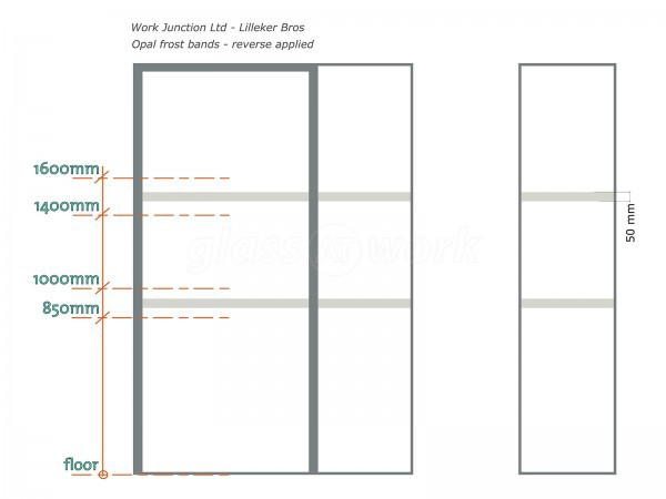Lilleker Bros Ltd (Rotherham, South Yorkshire): Acoustic Glass Partition with Double Glazed Door Leaf