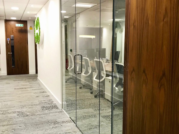 Linear Investments Ltd (Westminster, London): Frameless Glass Partitioning Office Fitout