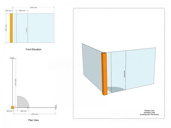 The Harouni Group (West Hampstead, London): Single Glazed Frameless Glass Corner Room Fully Installed