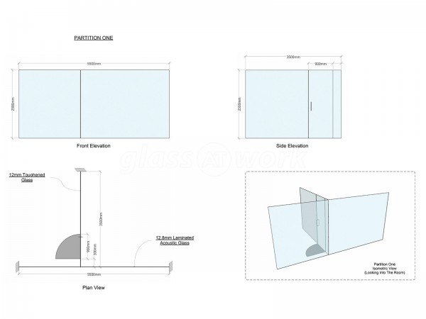 JD Interior Solutions Ltd (Southwark, London): Designer Frameless Glass Office Partitioning In London