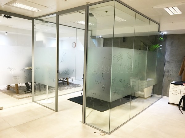 Ayima Ltd (Barbican, London): Office Partitions For A Glass Meeting Room