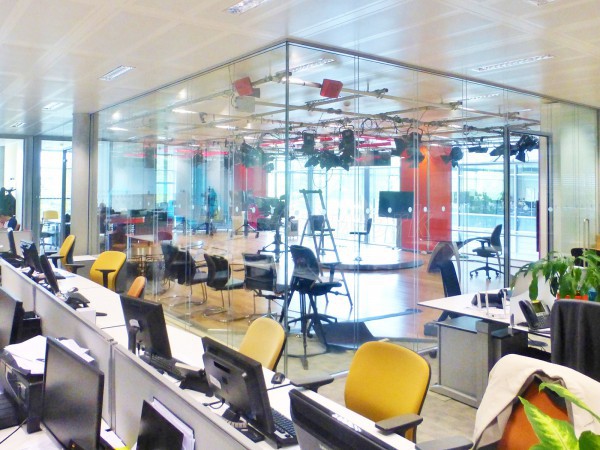 Chiswick Park Studios (Chiswick, London): Double Glazed Acoustic Glass Partitions