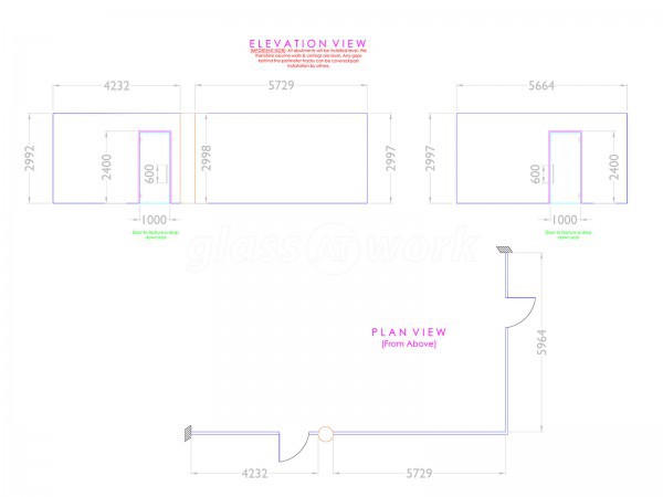 Chiswick Park Studios (Chiswick, London): Double Glazed Acoustic Glass Partitions