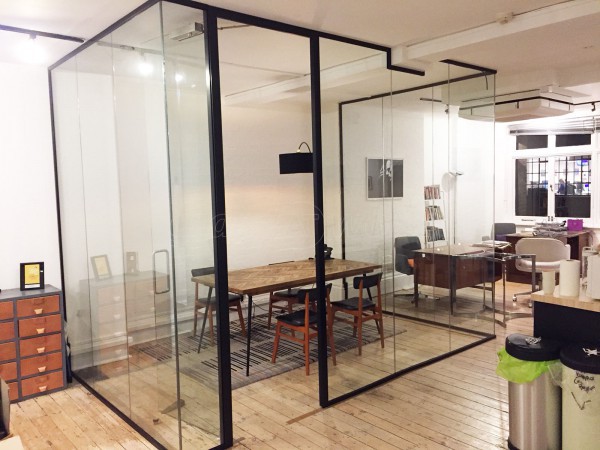 Bonafide Films (Camden, London): Acoustic Glass Wall and Door With Jet Black Frame