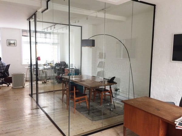 Bonafide Films (Camden, London): Acoustic Glass Wall and Door With Jet Black Frame