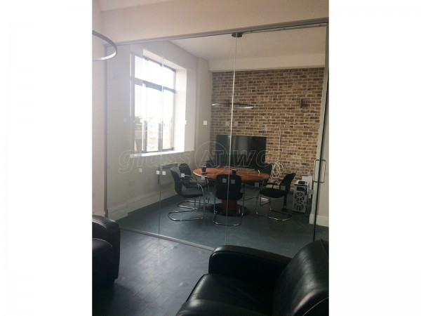 Security Company (Acton, London): Small Glass Corner Office