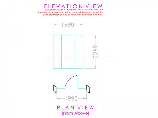 Bow Wow (Covent Garden, London): Small Glass Partition and Glass Door