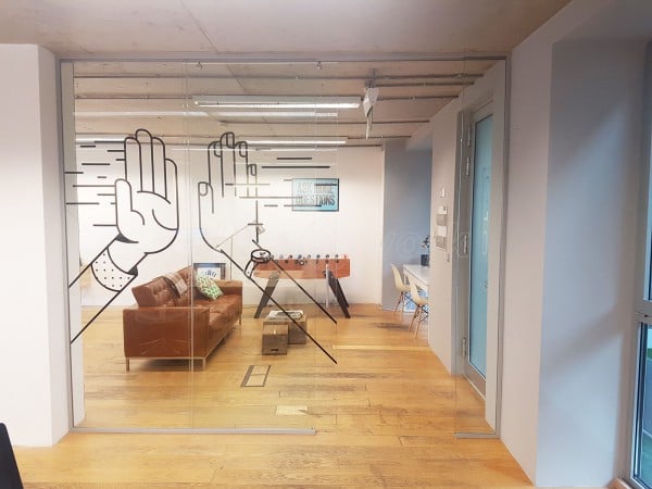 Studiomade (Southwark, London): Glass Sliding Door Office Partition