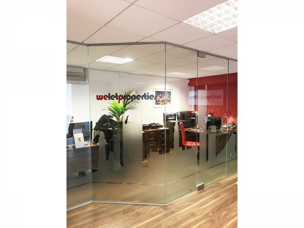 We Let Properties (Central Manchester): Glass Partition With Skyline Film Manifestation