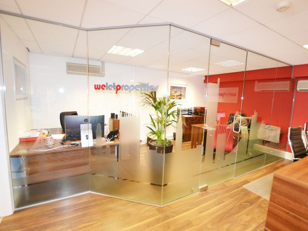 We Let Properties (Central Manchester): Glass Partition With Skyline Film Manifestation