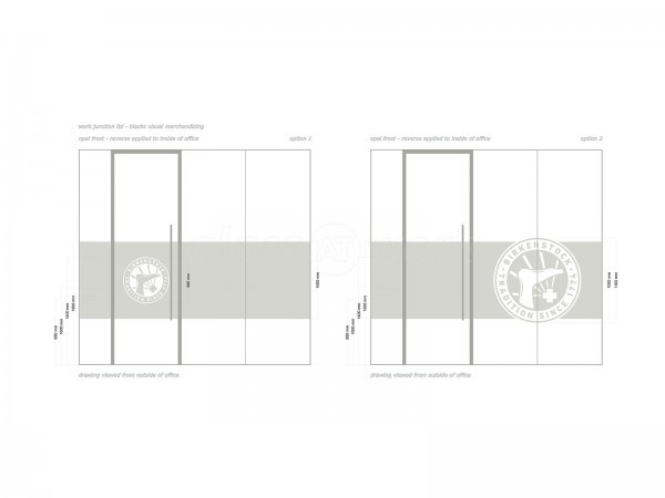 Blacks Visual Merchandising Ltd (Mayfair, London): Laminated Acoustic Glass With Framed Door [Basalt grey RAL 7012]