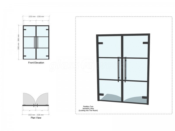 Residential Project (Epsom, Surrey): T-Bar Slimline Glass Double Doors With Black Aluminium Frame