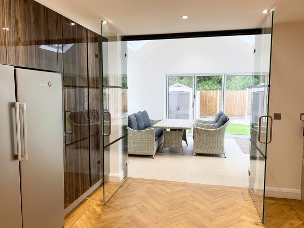 Residential Project (Bury, Greater Manchester): Glass Double Doors With An Industrial Style
