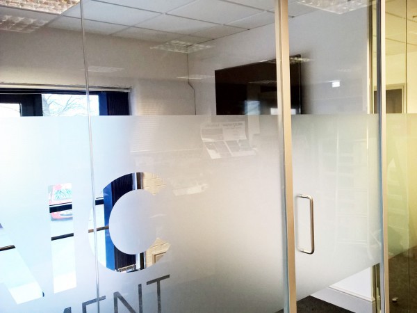 Mosaic Print Management (Long Marston, York): Acoustic Glass Office Partition