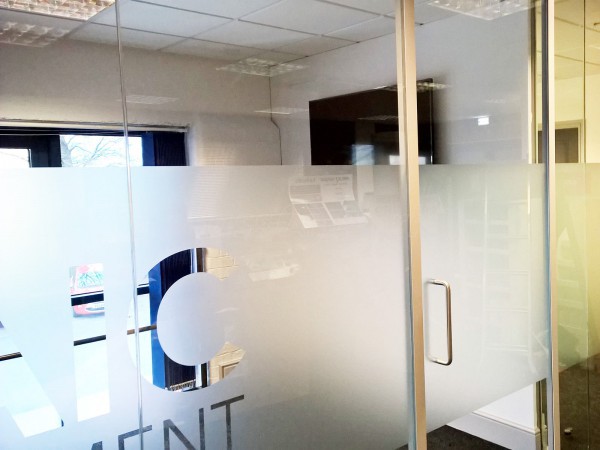 Mosaic Print Management (Long Marston, York): Acoustic Glass Office Partition