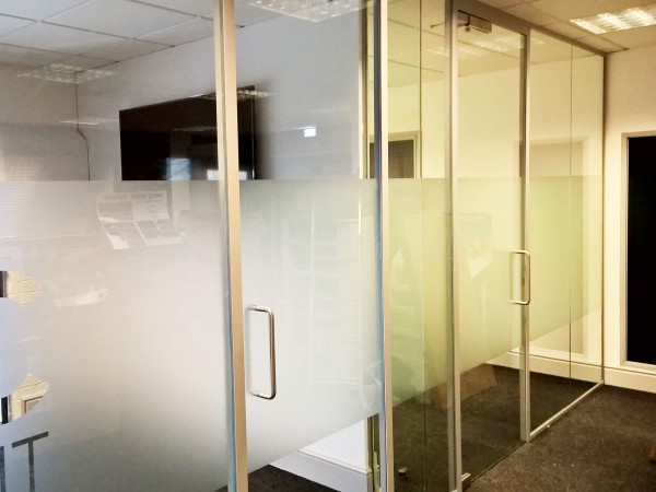 Mosaic Print Management (Long Marston, York): Acoustic Glass Office Partition