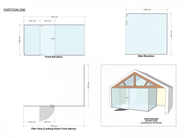 MS Maintenance Solutions (Aylesbury, Buckinghamshire): Frameless Glass Office Partitions