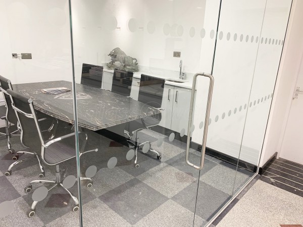 Natural Granite (Burngreave, Sheffield): Toughened Frameless Glass Office Partition