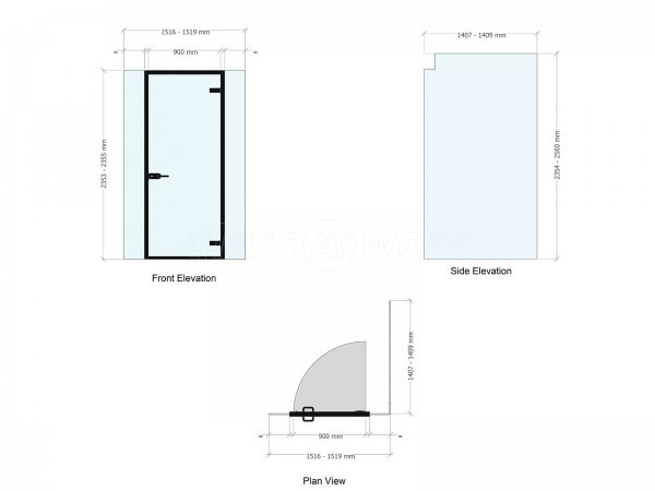 Domestic Project (Bournemouth, Dorset): Corner Partition With Glass Door