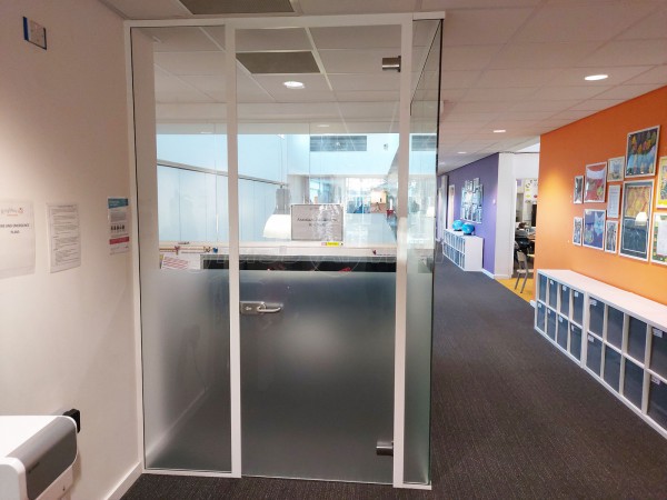 North Star Community Trust (Enfield, London): Frameless Glass Office Cubicles