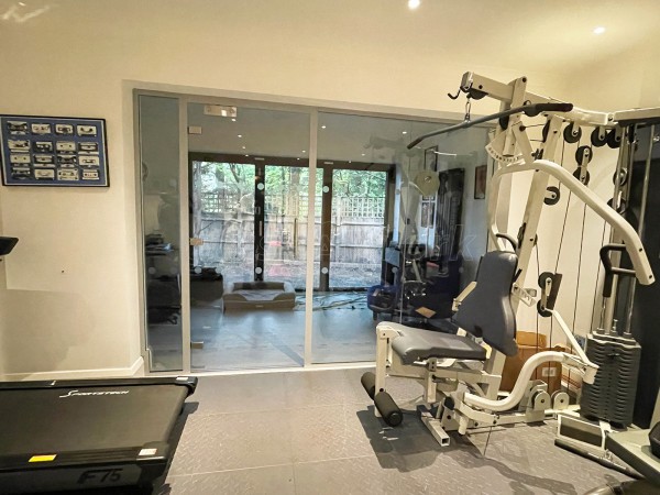 Domestic Project (Claygate, Surrey): Home Gym Glass Wall and Door