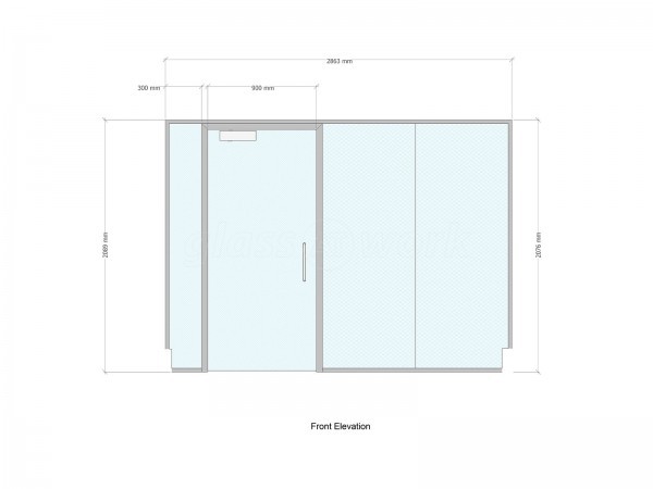 Domestic Project (Claygate, Surrey): Home Gym Glass Wall and Door