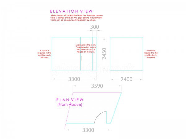 Frizzenti Ltd (City of London, London): Glass Corner Office Partition