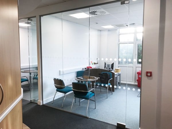 Leisure Technique Ltd (Brough, East Riding of Yorkshire): Single Glazed Glass Office Partitioning