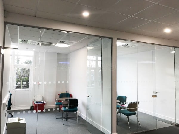 Leisure Technique Ltd (Brough, East Riding of Yorkshire): Single Glazed Glass Office Partitioning