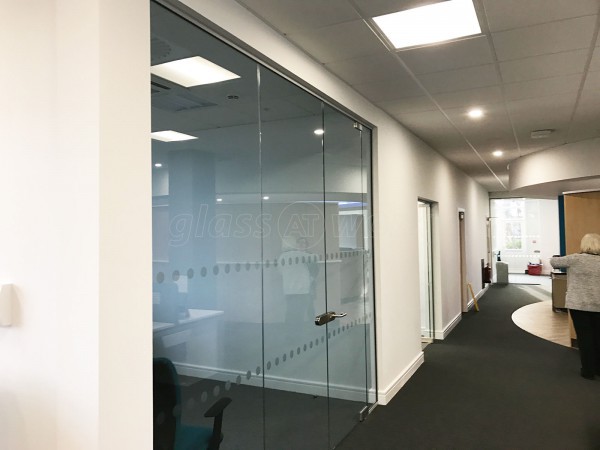 Leisure Technique Ltd (Brough, East Riding of Yorkshire): Single Glazed Glass Office Partitioning