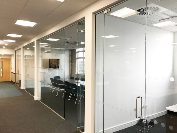 Leisure Technique Ltd (Brough, East Riding of Yorkshire): Single Glazed Glass Office Partitioning