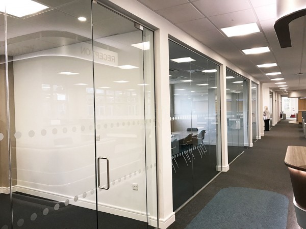 Leisure Technique Ltd (Brough, East Riding of Yorkshire): Single Glazed Glass Office Partitioning