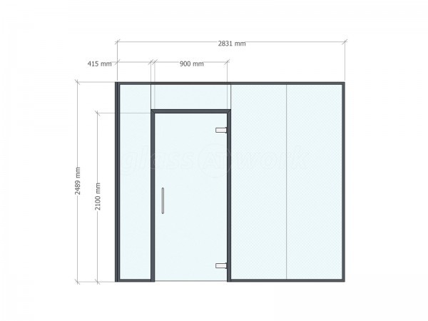 Domestic Project (Huddersfield, West Yorkshire): Internal Frameless Glass Partition With Soundproofing