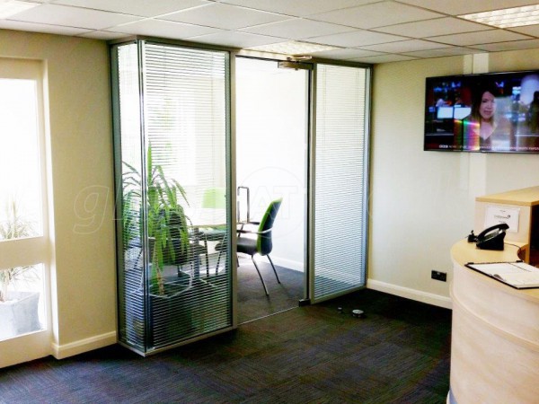 TH Clements & Son (Boston, Lincolnshire): Double Glazed Glass Partition With Blinds