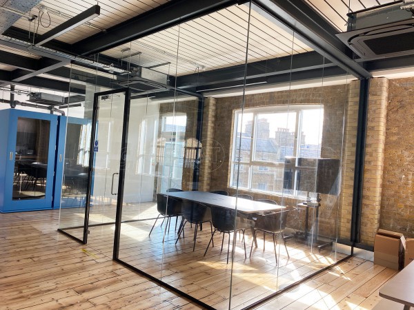 Payfit (Farringdon, London): Glazed Office Meeting Room Finished With Black Frame