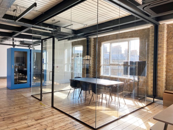 Payfit (Farringdon, London): Glazed Office Meeting Room Finished With Black Frame