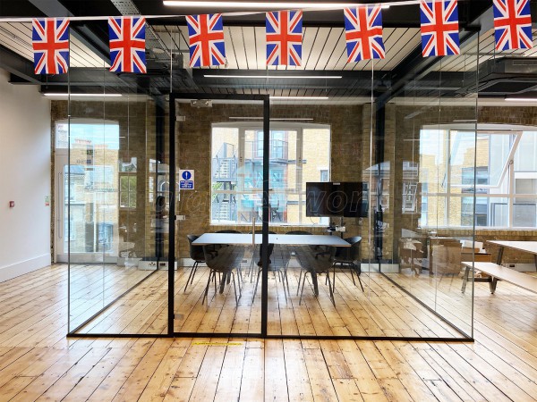 Payfit (Farringdon, London): Glazed Office Meeting Room Finished With Black Frame