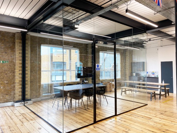 Payfit (Farringdon, London): Glazed Office Meeting Room Finished With Black Frame