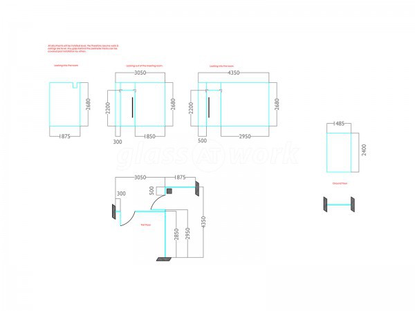 Perceptive Medical Education (City Centre, Edinburgh): Glass Office Partition