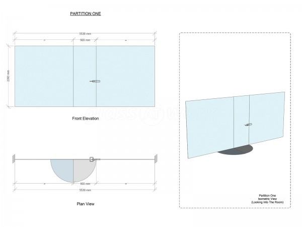 Platinum Management Solutions Ltd (Hyde, Manchester): Frameless Glazed Partitioning To Modern Office Space